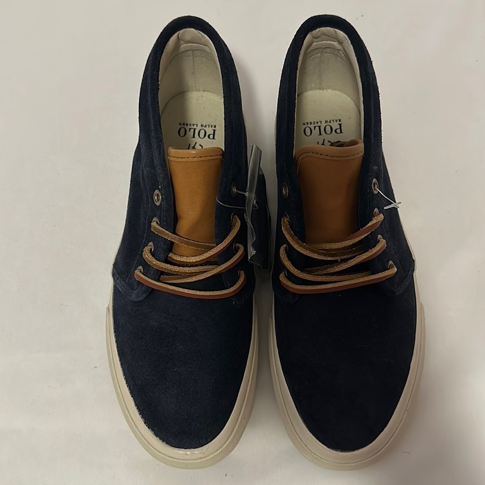 Polo Ralph Lauren Men's  Keaton Chukka Boot Sneaker blue size 8
